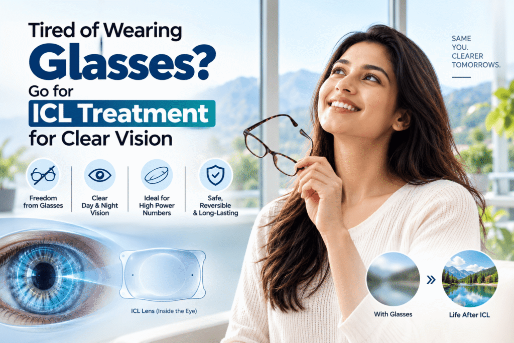 Tired of Wearing Glasses Go for ICL Treatment for Clear Vision