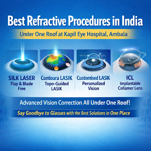 Best Refractive Procedures in India at Kapil Eye Hospital – Advanced Vision Correction Under One Roof